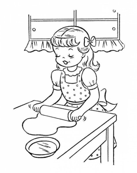 Раскраски на тему труд для детей