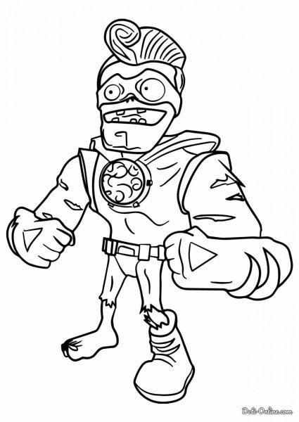 Растения против зомби Садовая война 2 раскраски