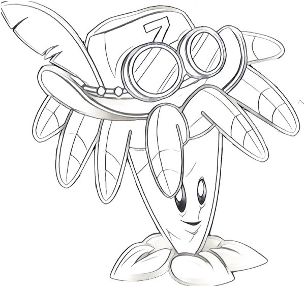 Растения против зомби раскраска Бумеранг