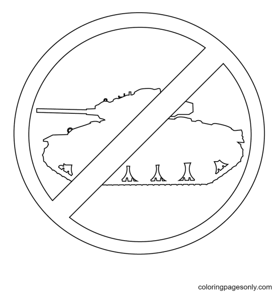 Запрещающие знаки для раскрашивания