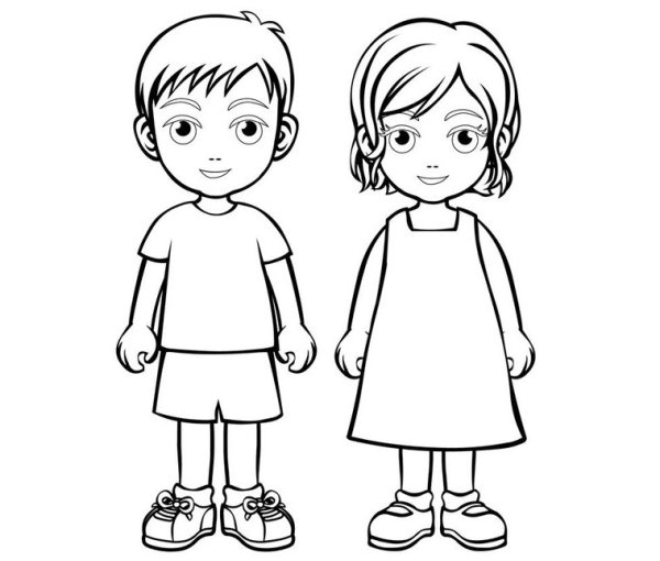 Раскраски для девочек и мальчиков