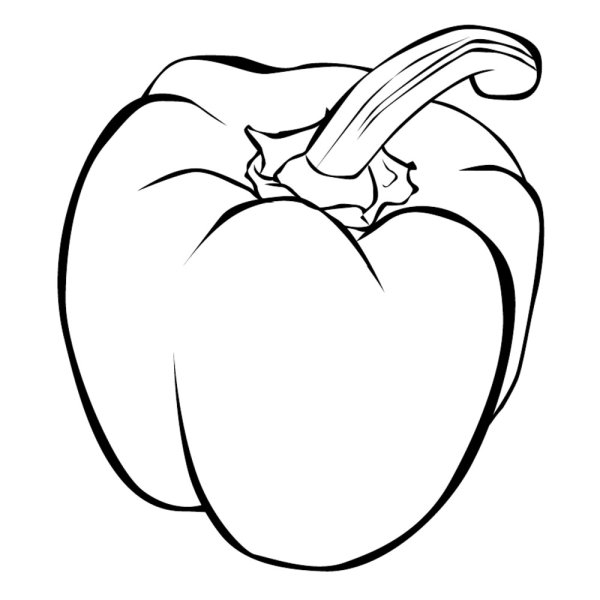 Раскраска. Овощи.