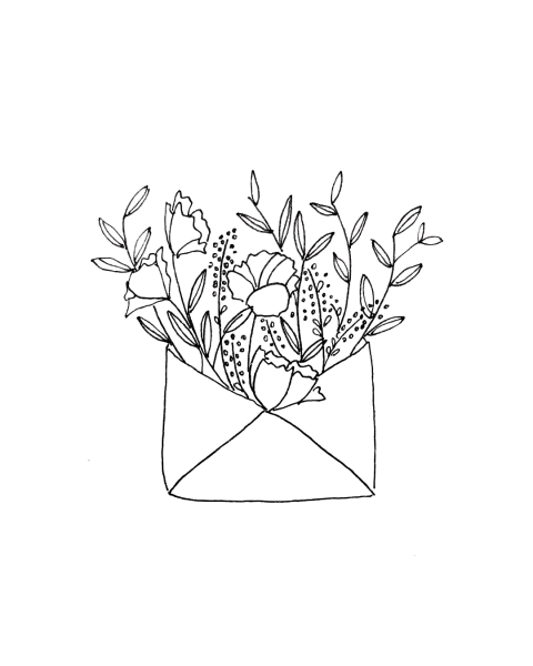 Минимализм рисунки с цветами