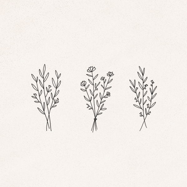 Растительный узор Минимализм