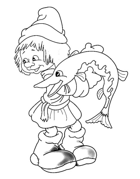 Сказочные персонажи раскраски