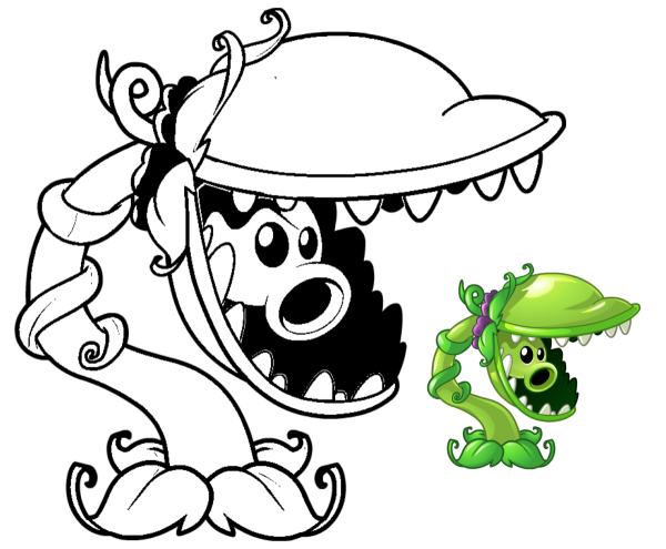 Растения против зомби разукрашивать