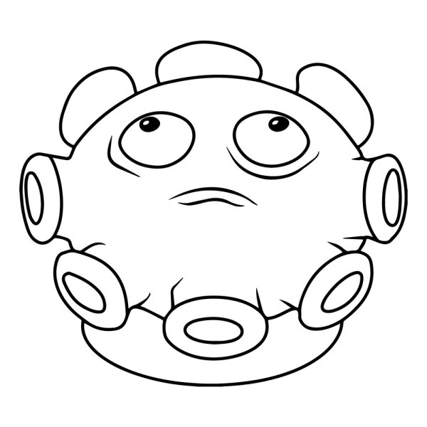 Раскраска Plants vs Zombies 2