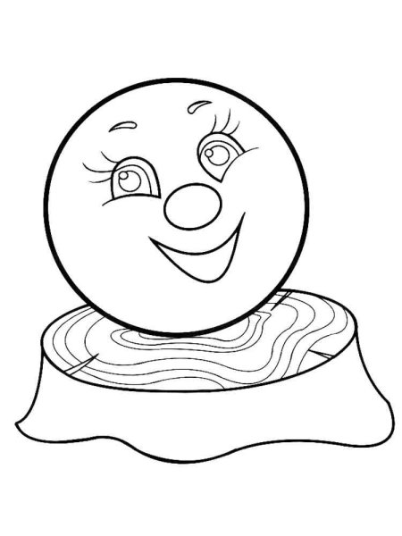 Герои сказки Колобок раскраска