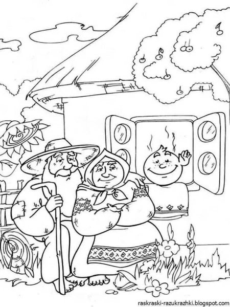 Сказки-раскраски. Колобок