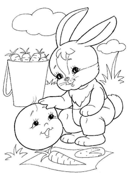 Сказки-раскраски. Колобок