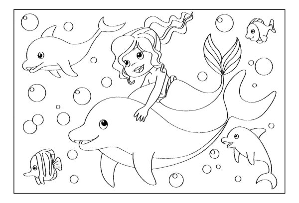 Раскраска "подводный мир"