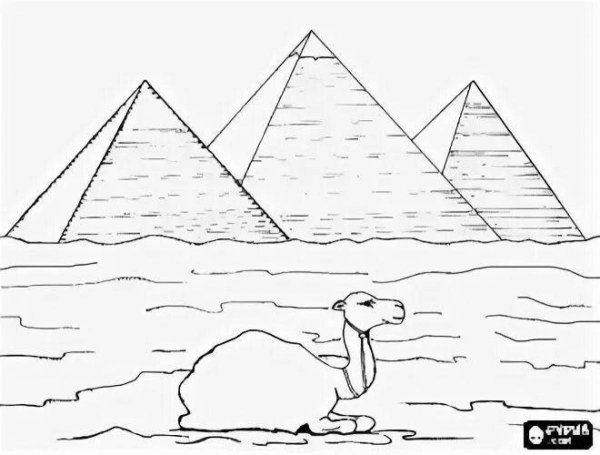 Древний Египет пирамида Хеопса рисунок