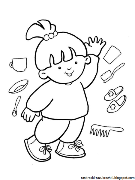 Дети раскраска для детей
