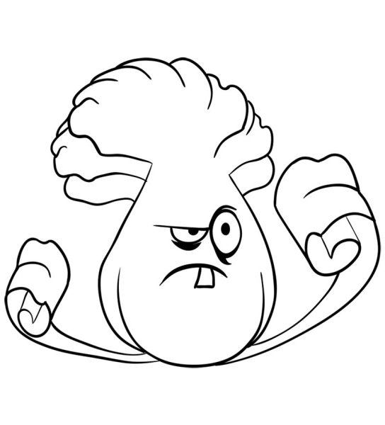 Раскраска Plants vs Zombies 2