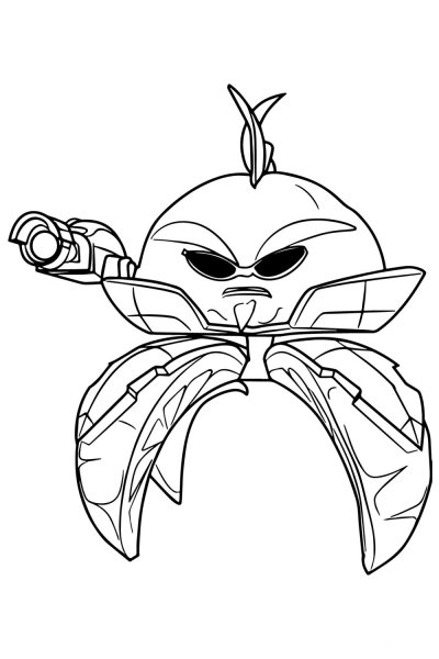 Растение против зомби раскраска Гарден варфаер 2