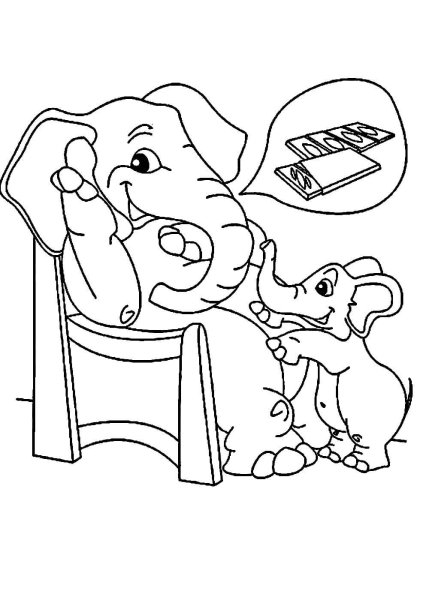 Раскраски к сказкам Корнея Чуковского для детей