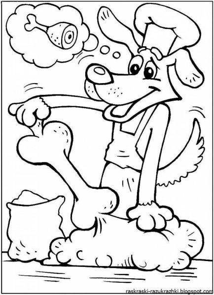 Трое из Простоквашино разукрашка