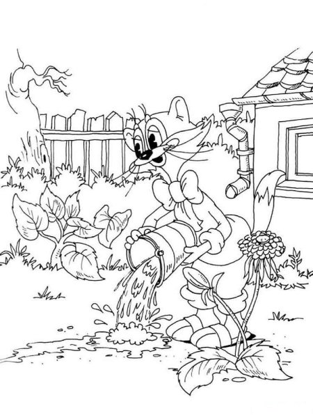 Леопольд раскраска