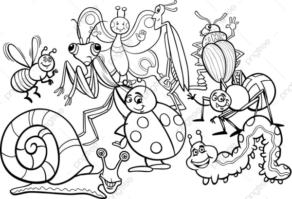 Раскраска Муха Цокотуха для детей из сказки