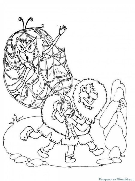 Чуковский Муха Цокотуха раскраска