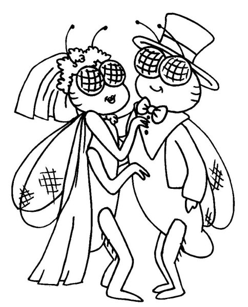 Раскраска Муха-Цокотуха