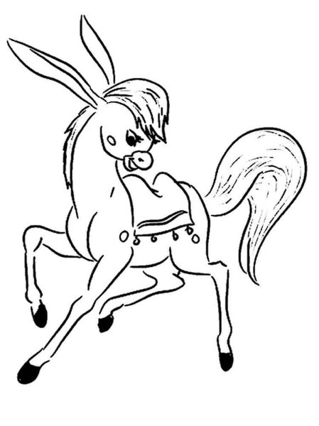 Конек горбунок raskraska