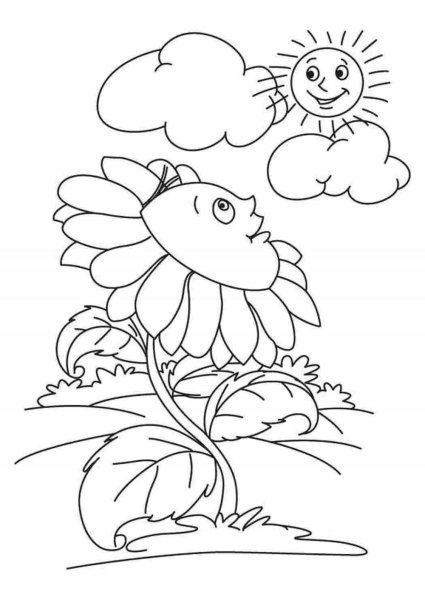 Раскраска природа для малышей