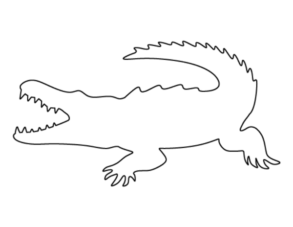 Крокодил контур