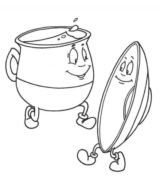 Чуковский Федорино горе раскраска