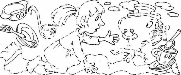 Чуковский Федорино горе раскраска