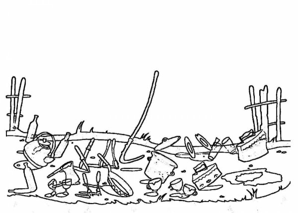 Чуковский Федорино горе раскраска для детей