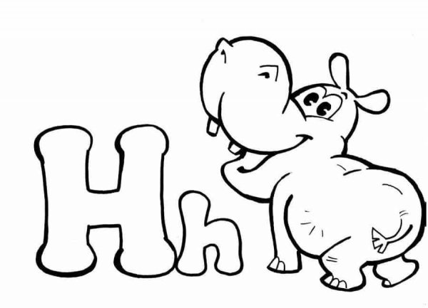 Английские буквы для раскрашивания