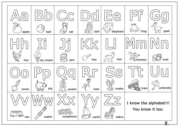 Английская Азбука в картинках