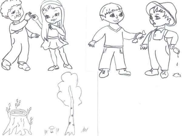 Рисунок на тему вежливость