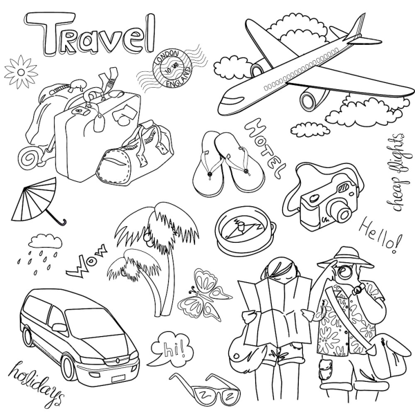Раскраска - путешествие