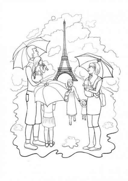 Раскраска - путешествие