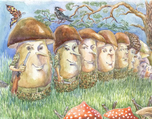 Сказка война грибов даль