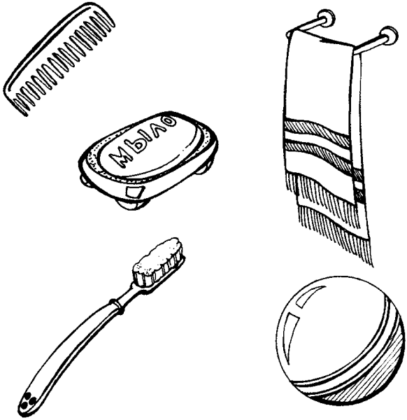 Рисование предметы личной гигиены