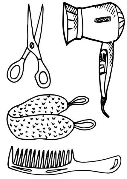 Раскраска гигиена