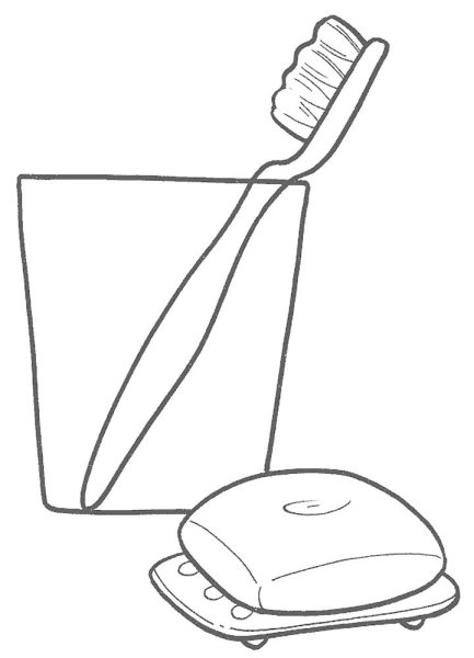 Раскраска гигиена для детей