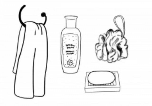 Предметы гигиены раскраска для дошкольников