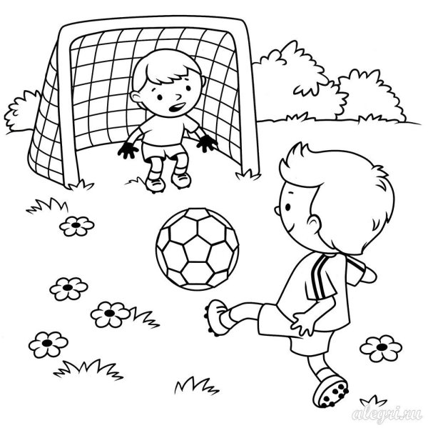 Раскраска футбол