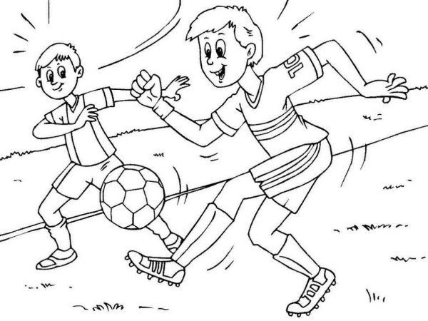 Раскраска футбол