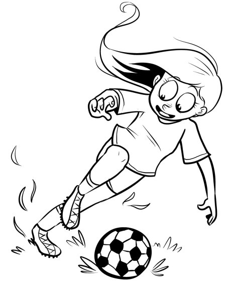 Футбол раскраска для детей
