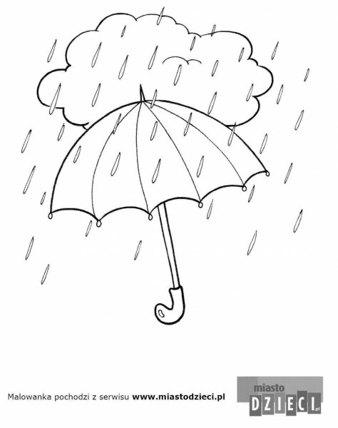 Раскраски осенний дождь для детей
