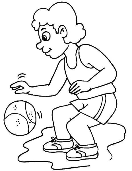Раскраски о спорте и здоровом образе жизни для детей