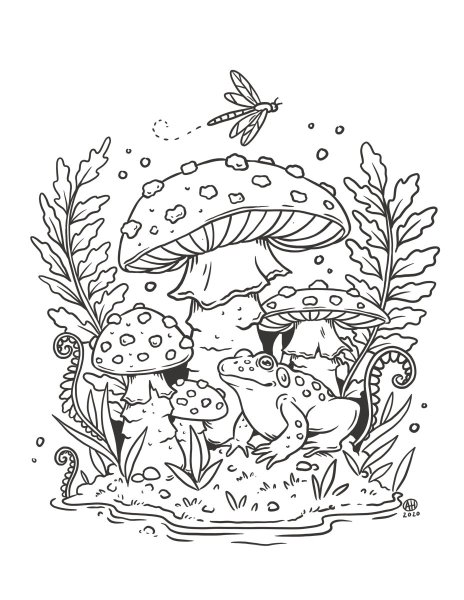 Fly agaric Coloring Pages