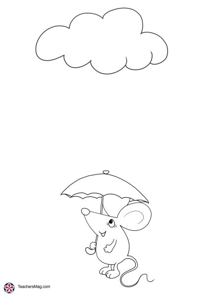 Облачко для рисования дождика