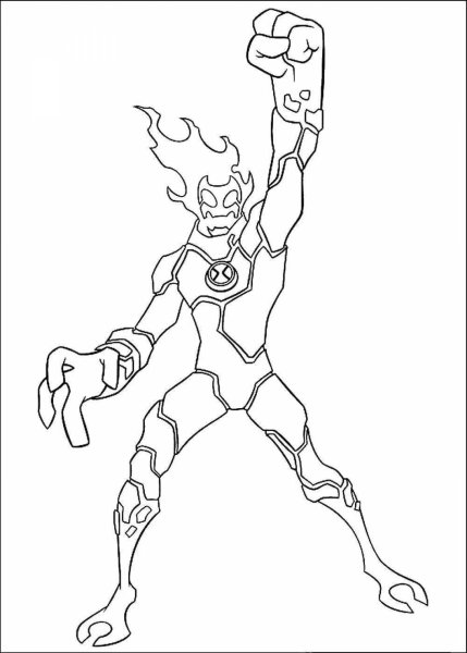 Бен Тен Омниверс раскраски