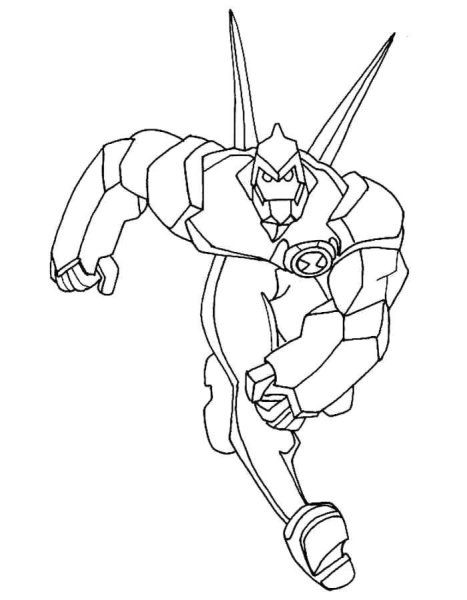 Раскраска Бен 10